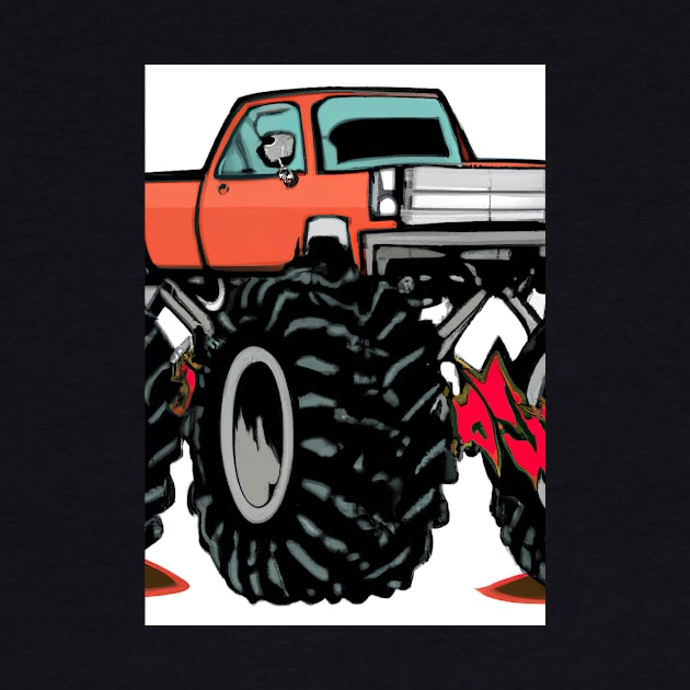 Monster Truck Painting by maxcode